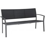 Stern Hliníková lavice 2-místná Allround 165x71x91,5 cm hliníkový rám šedý graphite výplet textilen šedočerný silver grey – Zboží Dáma