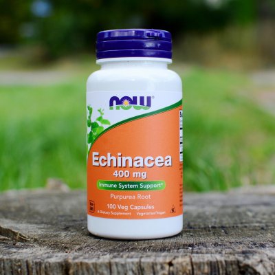 Now Foods Echinacea Třapatka 400 mg 100 rostlinných kapslí