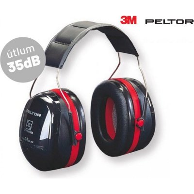 Mušlový chránič sluchu PELTOR H10A 45246 Optime III H540A-411-SV SNR 35 dB