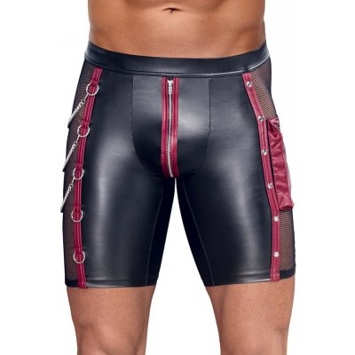 NEK Tight-fitting Cool Matte Look Pants 2133539 Black-Red – Hledejceny.cz