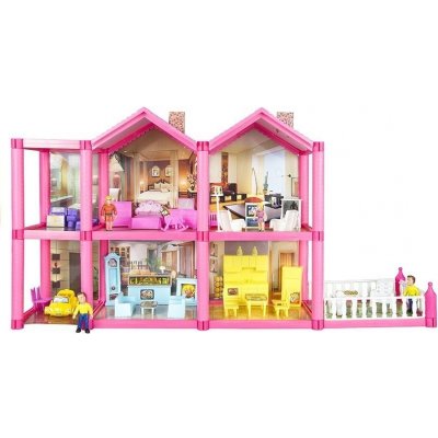 Lean Toys Dětský domeček pro panenky s příslušenstvím 136 KS – Zboží Mobilmania