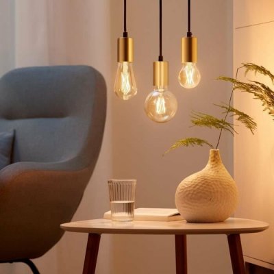 WiZ SET 2x LED žárovka E27 ST64 Filmant amber 6,7W 50W 640lm 2000-5000K IP20, stmívatelné +ovladač – Hledejceny.cz