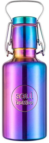 Soulbottles duhová nerezová láhev na pití 500 ml