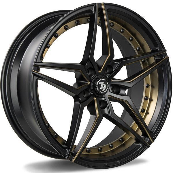 Seventy9 SV-AR 8,5x19 5x112 ET35 deep matt black milled gold