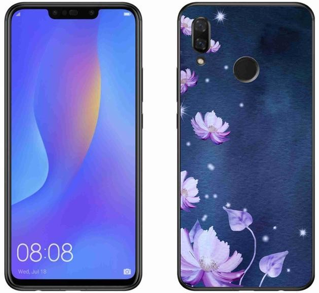 mmCase gelový kryt Huawei Nova 3 - padající květy