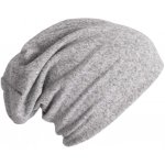 Pletená čepice beanie světle šedá žíhaná – Hledejceny.cz