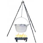 Kessel kotlík na guláš antikor 14 l 0,8 mm INOXTrojnožka na kotlík 1,2 m CLASSICpoklice antikor 41 cm INOXPřenosné ohniště na oheň 36 cm – Sleviste.cz