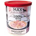Max deluxe Adult krůtí a kuřecí svalovina 400 g – Sleviste.cz