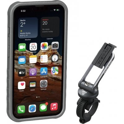 Pouzdro TOPEAK RIDEcase iPhone 13 Mini černé/šedé