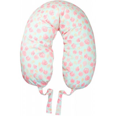 enie baby Kojící polštář SATINE pink leaves – Zboží Dáma