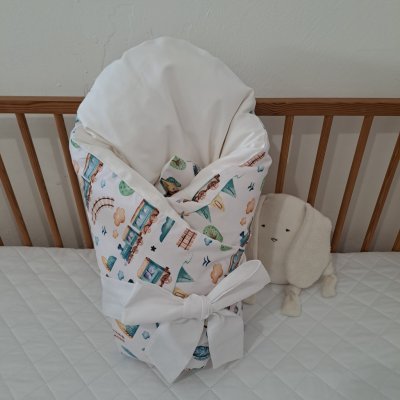 Pro útulný domov Povlak na péřovou zavinovačku Vláček a letadlo – Zboží Dáma