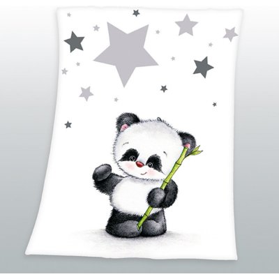 HERDING Flaušová deka z mikrovlákna malá panda