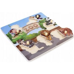 Tulimi zábavné vkládací puzzle Zoo 6 dílků