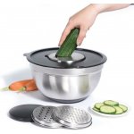 EH Excellent Houseware Nerezová mísa se sadou struhadel, O 27 cm stříbrná – Sleviste.cz