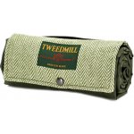 Tweedmill Pikniková tweedová deka Walker Olive Herringbone 66 x 98 cm – Zboží Dáma