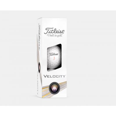 Titleist ball Velocity 2024 White (bílé) 3 ks – Hledejceny.cz