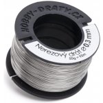 Hobby dráty Nerezový drát 0,3/50g – Zboží Dáma