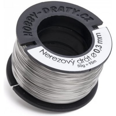 Hobby dráty Nerezový drát 0,3/50g – Zboží Dáma