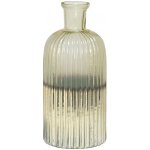 Skleněná váza s vroubky se rtuťovým efektem - Ø 10*22 cm - Clayre & Eef – Hledejceny.cz