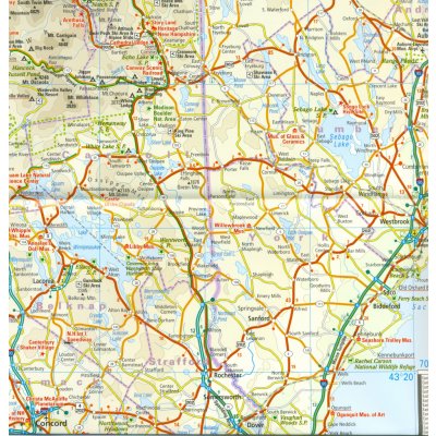 Nová Anglie New England 1:600.000 mapa RKH – Zbozi.Blesk.cz