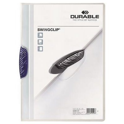 DURABLE Desky s rychlovazačem "Swingclip® 30", tmavě modrá, s klipem, A4, PP – Zboží Mobilmania