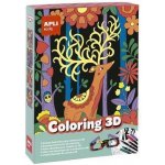 Apli Sada omalovánek s 3D efektem Coloring 3D 11 dílů Kids 18867 512938 – Hledejceny.cz