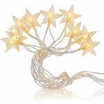 Linder Exclusiv Vánoční světelný řetěz 48 LED Hvězdy Teplá bílá – Hledejceny.cz