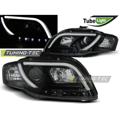 Tuning-Tec Přední čirá LED světla Audi A4 (2004 - 2008) - Tube Light - černé – Hledejceny.cz