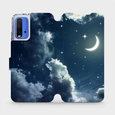 Pouzdro Mobiwear parádní flip Xiaomi Redmi 9T - V145P Noční obloha s měsícem – Zbozi.Blesk.cz