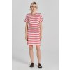 Dámské šaty GANT STRIPED SS T-SHIRT DRESS červená