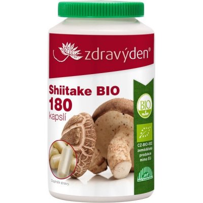 Zdravý den Shiitake BIO 180 kapslí – Hledejceny.cz