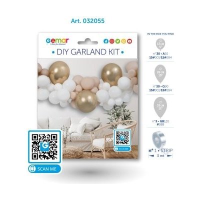 Gemar Balónková girlanda Latte – Zboží Mobilmania