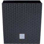 Prosperplast RATO LOW Květináč 20x20x20,2 cm ratan antracit – Sleviste.cz