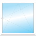 OKNA HNED Plastové okno 145x140 cm bílé otevíravé a sklopné pravé – Sleviste.cz