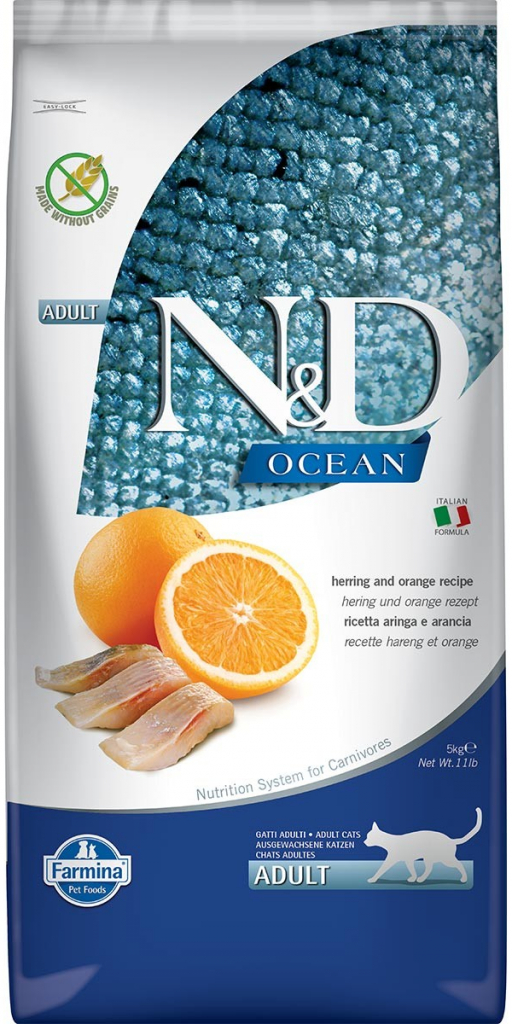 Farmina N&D Ocean sleď a pomeranč 5 kg