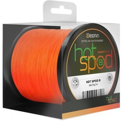 Delphin HotSpod 8 Oranžová 300 m 0,14 mm 9,6 kg – Zbozi.Blesk.cz