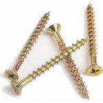Vrut zápustná hlava, drážka pozidrive, žlutý zinek, pr. 3 mm - 20 mm, 1000 ks