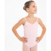 Dívčí taneční sukně a dresy Dres Starever baletní s tenkými ramínky světle růžová