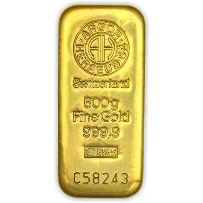 Argor-Heraeus zlatý slitek 500 g – Zboží Mobilmania