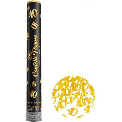 Ptákoviny CB Vystřelovací konfety s čísly 40 – Zboží Mobilmania