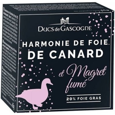 Ducs de Gascogne HARMONIE Z KACHNÍCH FOIE GRAS 20% S UZENÝMI KACHNÍMI PRSY, 65G