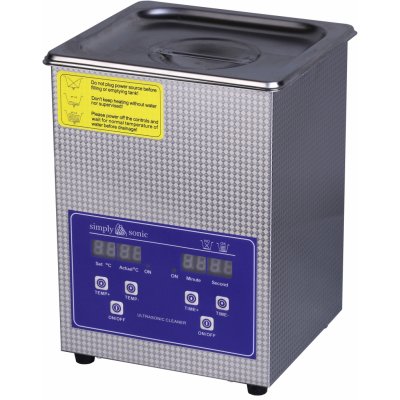ELASON Ultrazvuková čistička 40 kHz digitální ovládání koš víko 2 litry – Zboží Mobilmania