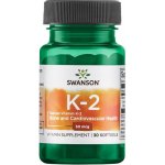 Swanson Vitamín K2 MK7 50 mcg 30 kapslí – Hledejceny.cz