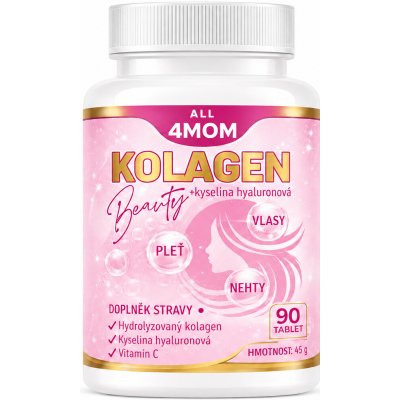4MOM Kolagen Beauty + kyselina hyaluronová 90 kapslí – Hledejceny.cz