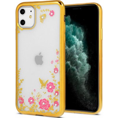 Pouzdro Luxury floral Silicone Apple iPhone 13 Pro Max Zlaté – Zbozi.Blesk.cz
