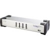 KVM přepínače Aten CS-1744C KVM přepínač 4-port Dual View KVM USB, usb hub, audio, 1.2m kabely