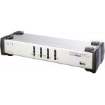 Aten CS-1744C KVM přepínač 4-port Dual View KVM USB, usb hub, audio, 1.2m kabely