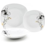 HOME ELEMENTS Jídelní porcelánová sada Černý mák 18 ks – Sleviste.cz