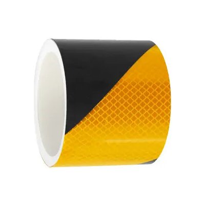 Happy End Vysoce reflexní výstražná páska levá 5 cm × 25 m černo-žlutá – Sleviste.cz