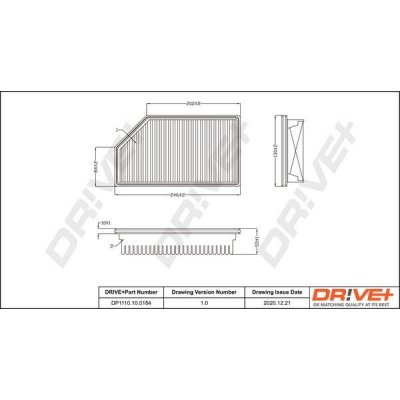 Vzduchový filtr DRIVE+ DP1110.10.0184 – Hledejceny.cz